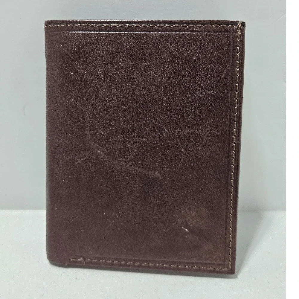 Paul & Taylor Bifold Wallet Brown Genuine Leather Hand Crafted